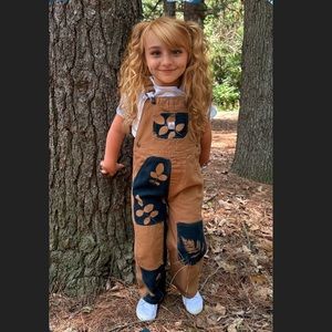 SOLD | 4T Cyanotype Carhartt Overalls | Unisex Gender Neutral Kids Bib Overalls